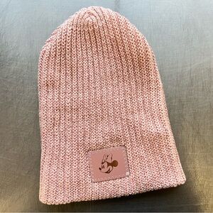 Minnie Mouse Brushed Metallic Blush Beanie Love Your Melon Pink Gold Disney